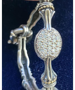 Auth Lagos Sterling Silver 18Kt Gold Diamond Caviar Arcadian Bracelet Fa... - $1,093.61 CAD
