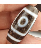 Dzi agate old himalayan indo tibetan eyes dzi amulet bead - $1,238.47 MXN