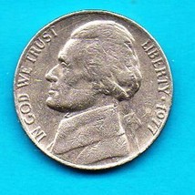 1977 Jefferson Nickel - Circulated - About Good - £3.92 GBP