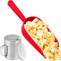 Cusinium Red Popcorn Plastic Scoop With Popcorn Salt Shaker (Handle, Pla... - £34.49 GBP