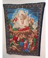 Jesus Ascension Tapestry Wall Hanging 56 X 40 A.T.C. New York  Turkey Re... - $70.32 CAD