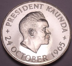 Selten Beweis Sambia 1965 5 Schilling ~ 1st Jubiläum Von Independence ~ ... - $26.73