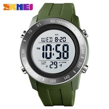 SKMEI Big Dial Sport Men Watch 2 Time LED Digital Wristwatches For Mens Waterpro - £40.14 GBP