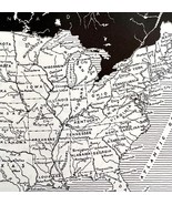 Map Of Political Divisions Of The United States 1940s Print History DWT12A - $41.15 CAD
