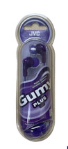 JVC Plum Violet Gumy Plus In-Ear Earbud Headphones Powerful Sound HA-FX7-V - $14.84