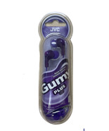 JVC Plum Violet Gumy Plus In-Ear Earbud Headphones Powerful Sound HA-FX7-V - £11.76 GBP