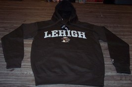 LEHIGH UNIVERSITY HOODED STITCHED SWEATSHIRT MENS SMALL NEW w/ TAG NCAA - $904.10 MXN