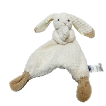 Mary Meyer Plush White Sherpa Bunny Rabbit Security Blanket Lovey Knotted - £7.97 GBP