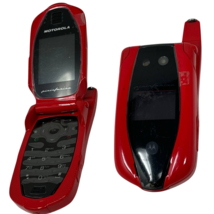 Motorola i877 Pininfarina Red Flip Phone 1.3MP Vintage RED Cellphone 1.9... - $112.50