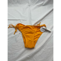 Hot Water Womens Bikini Swim Bottom Orange Toucan Tie Side L New - $6.92