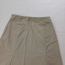 Carolina Blues Women’s 16 Tan/Khaki Cotton Blend Back Slits Pocket Stretch Skirt image 9