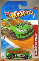 2012 Hot Wheels #198 Trill Racers-City Stunt 3/5 CITROEN C4 RALLY Green Variant - £6.46 GBP