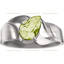Silver 925 Women&#39;s Festive Essence Pear Cut Class Ring Graduation Gift for Her - £95.58 GBP
