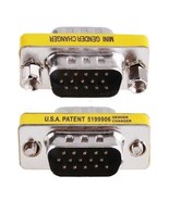 DB15 - HD 15-Pin VGA / SVGA Gender Changer Adapter M-M - $67.52 MXN