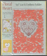 Floral Heart. 5x7&quot; Cut &amp; Emboss Folder. Ref:005. Die Cutting Cardmaking ... - $6.19