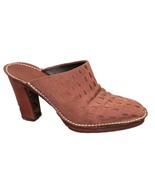 Donald Pliner Suede Mule Brown Size 7.5 - $38.61