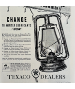 1940 Texaco Gas &amp; Motor Oil Advertisement Automobilia Winter Lubricant D... - €11,06 EUR