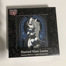 Helluva Boss Stained Glass Loona Limited Edition Jumbo Enamel Pin Vivziepop - £156.72 GBP