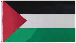 Country of Palestine 300D Nylon Embroidered Flag 3&#39;x5&#39; Grommets Fade Resistant D - £25.69 GBP