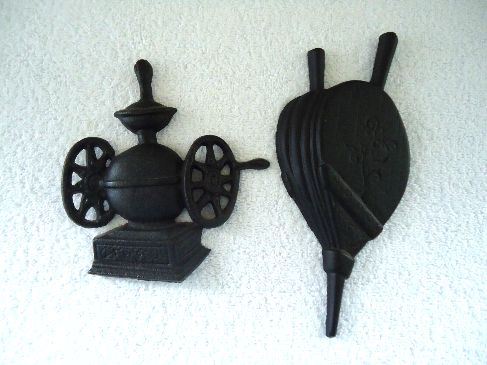 Vintage Lot Of 2 Kitchen Hanging Ornaments1,Sexton Bellow,1, Grinder " GREAT LOT - $19.62