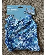 Vibrant Life Dog &amp; Cat Clothing: Tie-Dye Print Camp Shirt, Blue, Size XS - €8,14 EUR