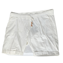 NWT Bespoke Mens Fashion Chino Shorts Size 42 White Stretch Drawstring - $45.54