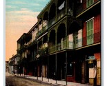 French Quarter Street View New Orleans Louisiana LA UNP DB Postcard Y8 - £2.34 GBP