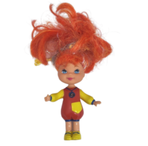 4" VINTAGE 1993 MATTEL LI'L LIL SECRETS MINI DOLL RED HAIR RED + YELLOW ... - $9.50