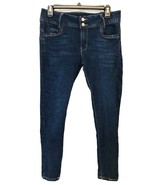 Ella Jeans Womens Jr. Size 9 Dark Wash Skinny Stretch Crop Blue 5 Pocket... - £11.76 GBP