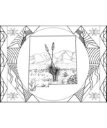 New Mexico Organ Mountains Coloring Page   - $0.99