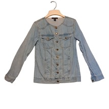 Forever 21 Womens Size X Small Light Wash Blue Denim Jacket - £19.31 GBP