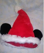 Disney Catalog Mickey Mouse Ears  Christmas Santa Holiday Hat ❤ - £13.37 GBP