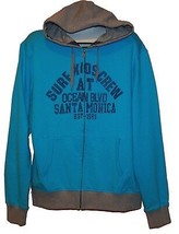 Xios Blue Gray Logo Men&#39;s Full Zipper Hoodie Stylish Warm Sweater Size 2XL  New - £26.08 GBP