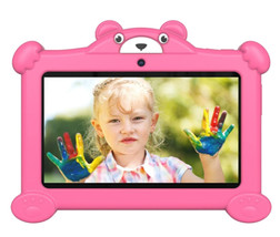 Pritom K7 Pro Panda Kids Tablet 2GB 32GB Quad Core 7.0&quot; Wi-FI Android 11 Pink - £95.89 GBP