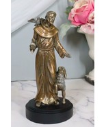 Holy Catholic Saint Francis Of Assisi Figurine Patron Of Animals &amp; Envir... - $36.99 CAD