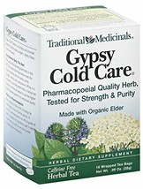 Traditional Medicinals Organic Herbal Cold Care Tea Elderflower Spice 16 Teabags - £8.41 GBP
