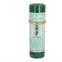 Goddess Pillar Candle &amp; Pendant/Necklace - Water - £15.81 GBP