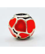 Pandora ALE 925 Sterling Silver Orange Hearts Red Hot Love Charm 790436ER - $23.76