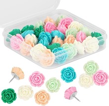 Push Pins for Cork Board - Cuttte 30pcs Decorative Push Pins with Case, ... - $16.70 CAD