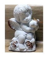 Vintage Hermitage Pottery ONE Porcelain Angel With Bird Please See Desc.... - $135.86 MXN