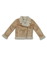 NWT Old Navy Toddler Girl MOTO Faux-Shearling Suede Sherpa Jacket Coat X... - £31.92 GBP