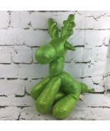 Dan Dee Balloon Animal Reindeer Christmas Plush Green Shimmer Stuffed Toy - $11.13