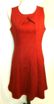 New York &amp; Company Red Dress Size Medium Sleeveless A-LINE Below Knee Length - £13.35 GBP