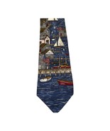 Tango by Max Raab Men&#39;s 100% Silk Necktie Americana Series Homeport Harb... - $15.47