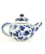 Andrea by Sadek Blue &amp; White Teapot 2 1/2&quot; x 5&quot; NWT - $17.89 CAD
