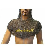Galvanized Medieval Flat Riveted With flat Washer Chainmail Coif /Hood ABS - £94.64 GBP