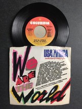 USA for Africa: We Are The World (Michael Jackson/Lionel Richie)/Grace; Q. Jones - £23.18 GBP