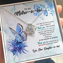 Mother in law The Love Knot Necklace Birthay Present Mothers Day Gift - £39.52 GBP