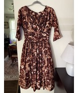 Vintage Carol Craig New York Fit And Flare Autumnal Dress 1950’s Size 14 - $1,396.11 MXN