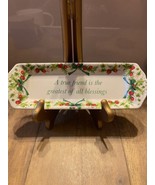 SPODE HOLIDAY TRINKET  TRAY &quot;A TRUE FRIEND IS THE GREATEST OF ALL BLESSI... - $12.87